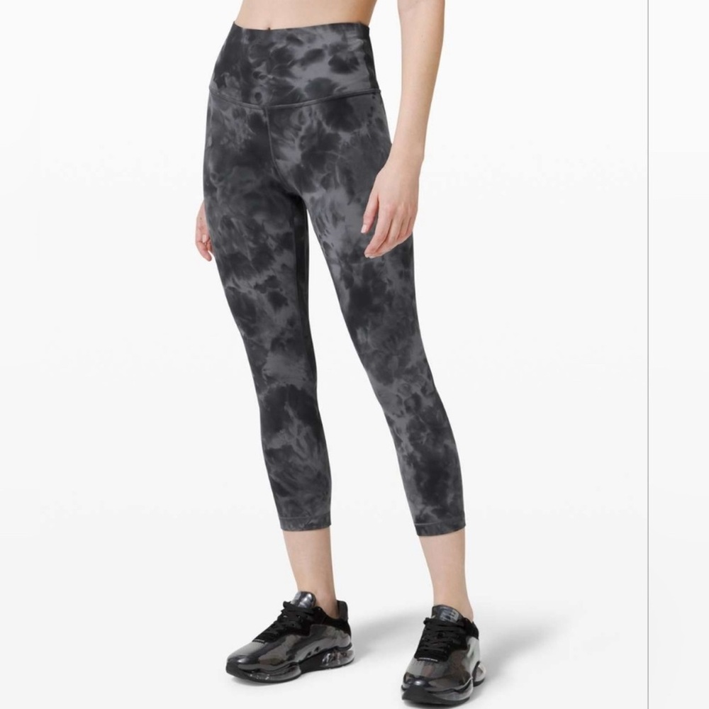Lululemon Align High-Rise Crop *19" (Diamond Dye Pitch Grey Graphite Grey)